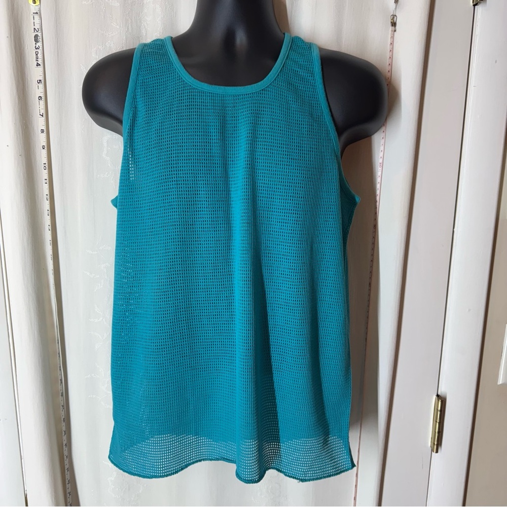 Vintage Islander Aqua Mesh Tank Top